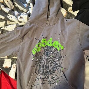 Spider (SP5DER) Gray Hoodie